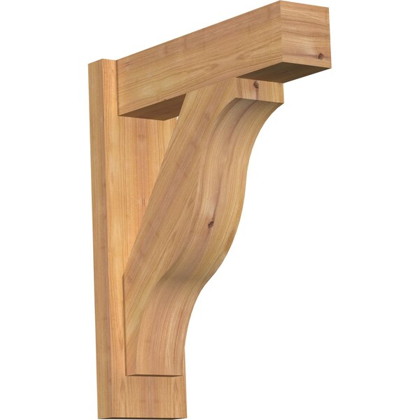 Ekena Millwork Funston Block Smooth Outlooker, Western Red Cedar, 5 1/2"W x 18"D x 22"H OUT06X18X22FST05SWR - main